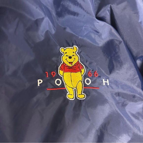 The Disney Store 1966 Navy Blue Winnie the Pooh Windbreaker Jacket Size XL Women - Picture 4 of 15